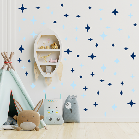 Textile Wall Sticker “Stars” Navy blue colors