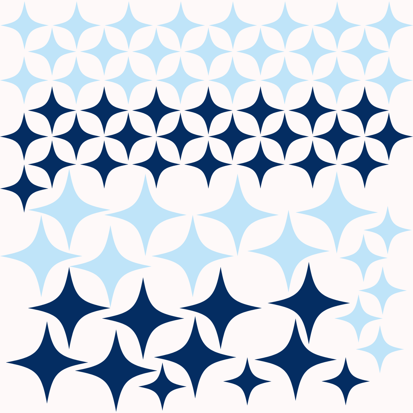 Textile Wall Sticker “Stars” Navy blue colors