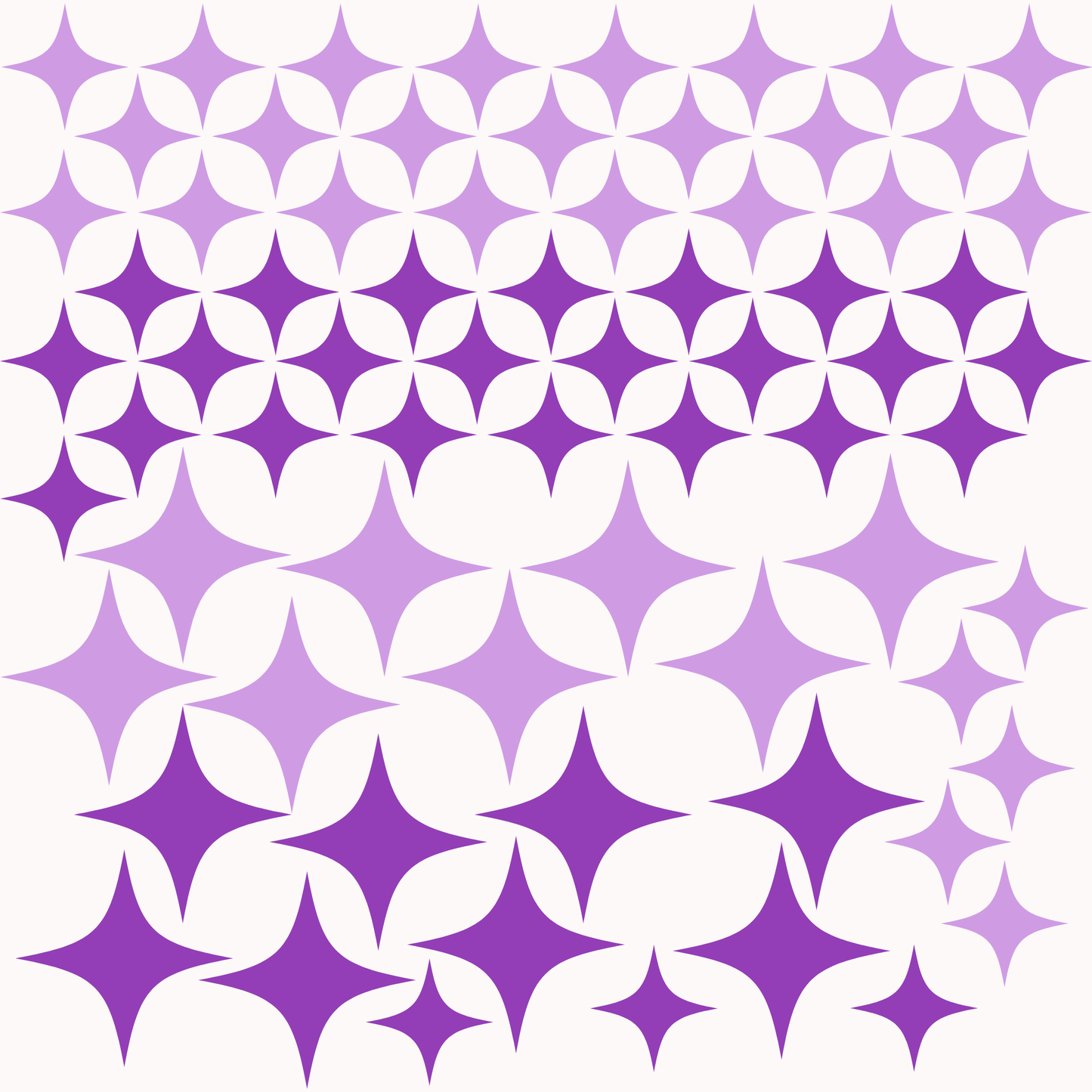 Textile Wall Sticker “Stars” Purple colors