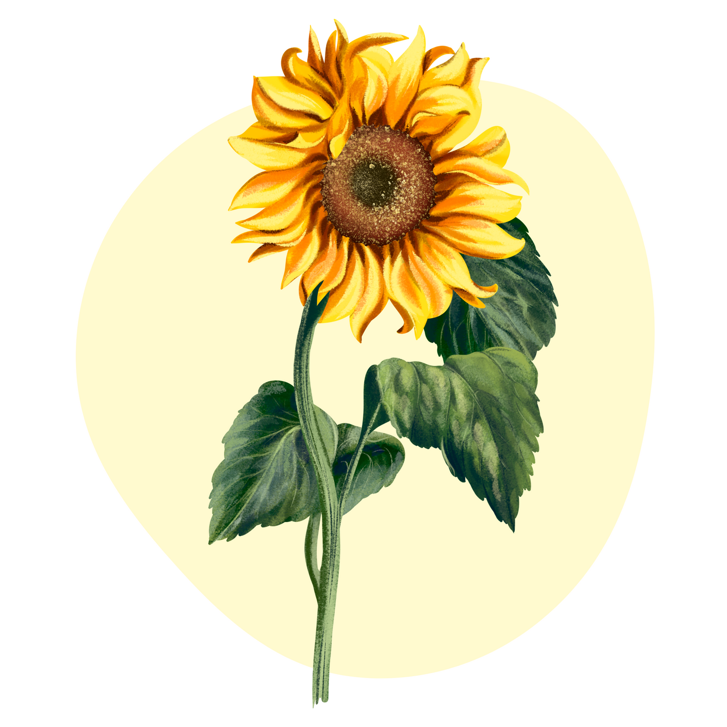 Textile Wall Sticker “Sunflower”