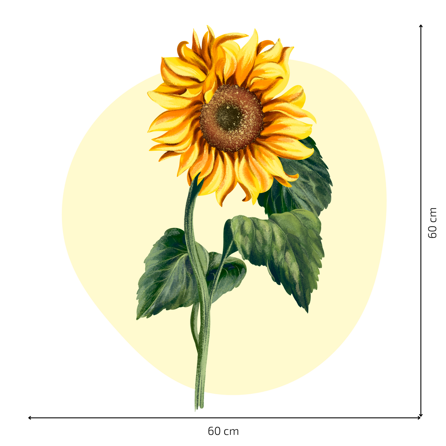 Textile Wall Sticker “Sunflower”