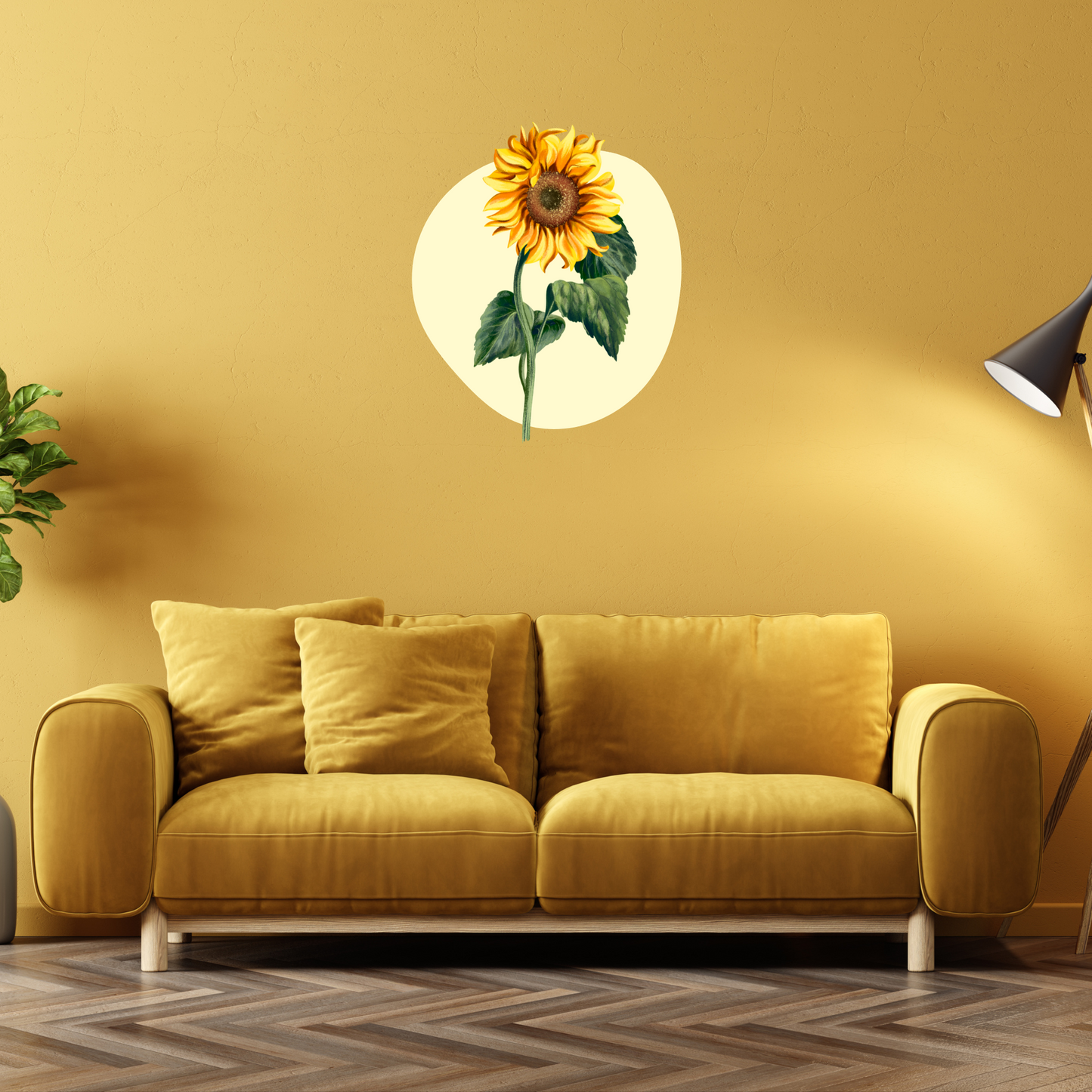 Textile Wall Sticker “Sunflower”