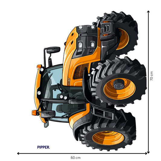 Textile Wall Sticker “Tractor”