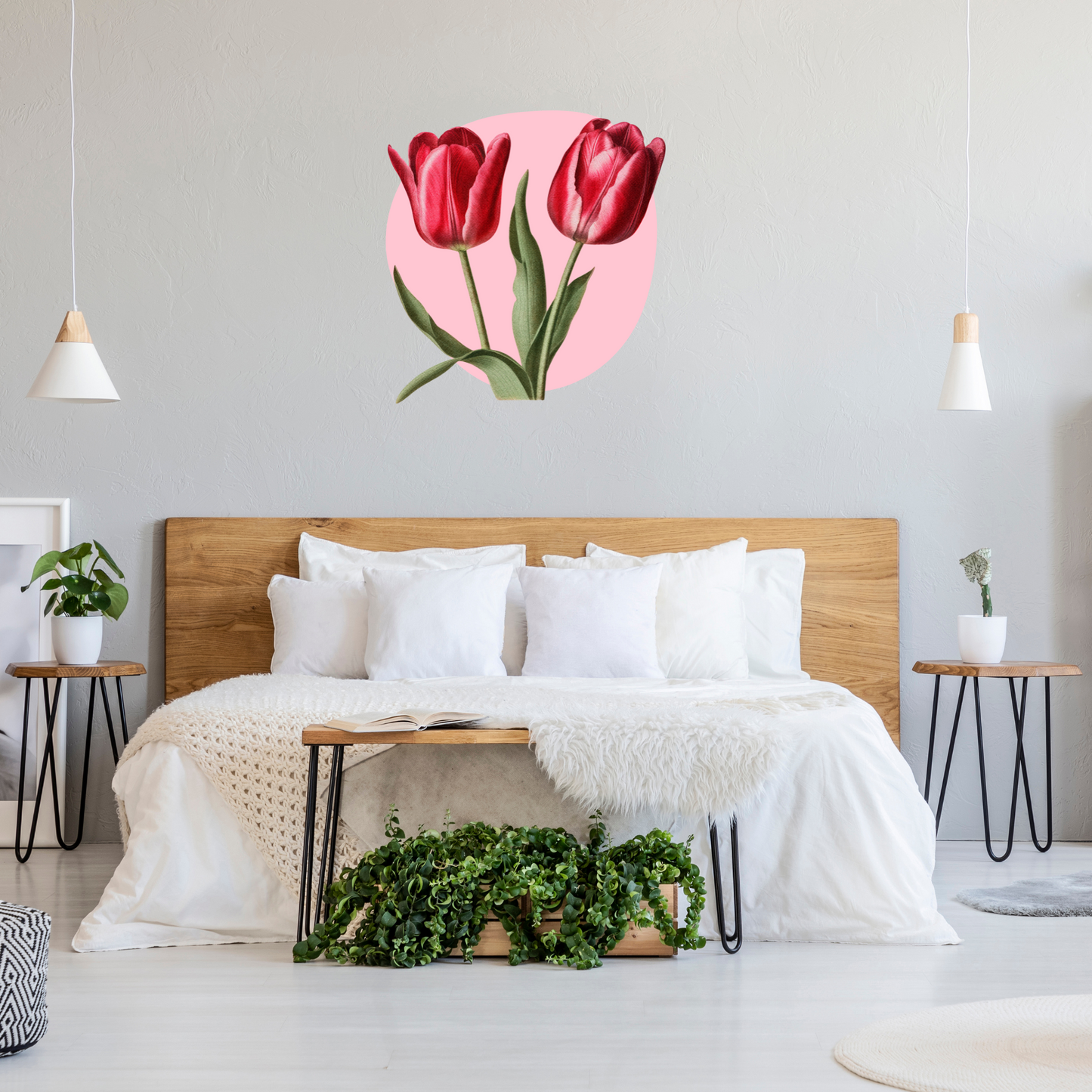 Textile Wall Sticker “Tulips”