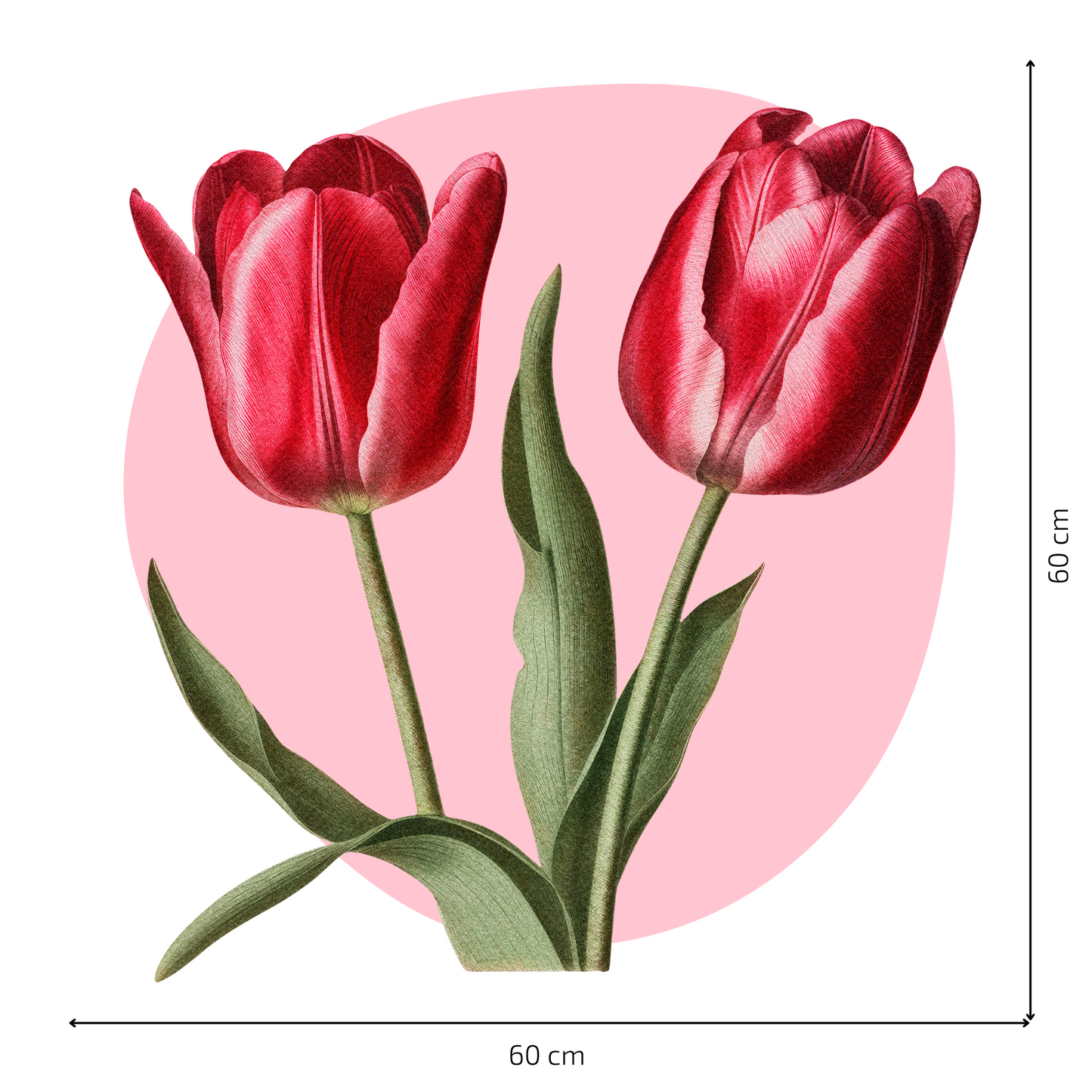 Textile Wall Sticker “Tulips”