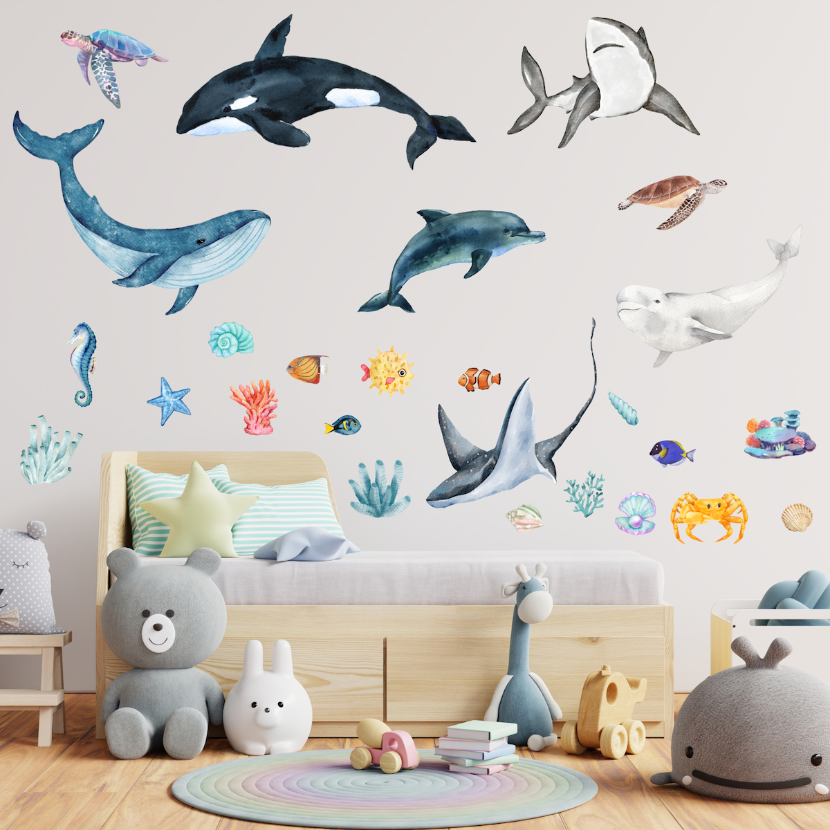 Textile Wall Sticker XXL “Underwater World”