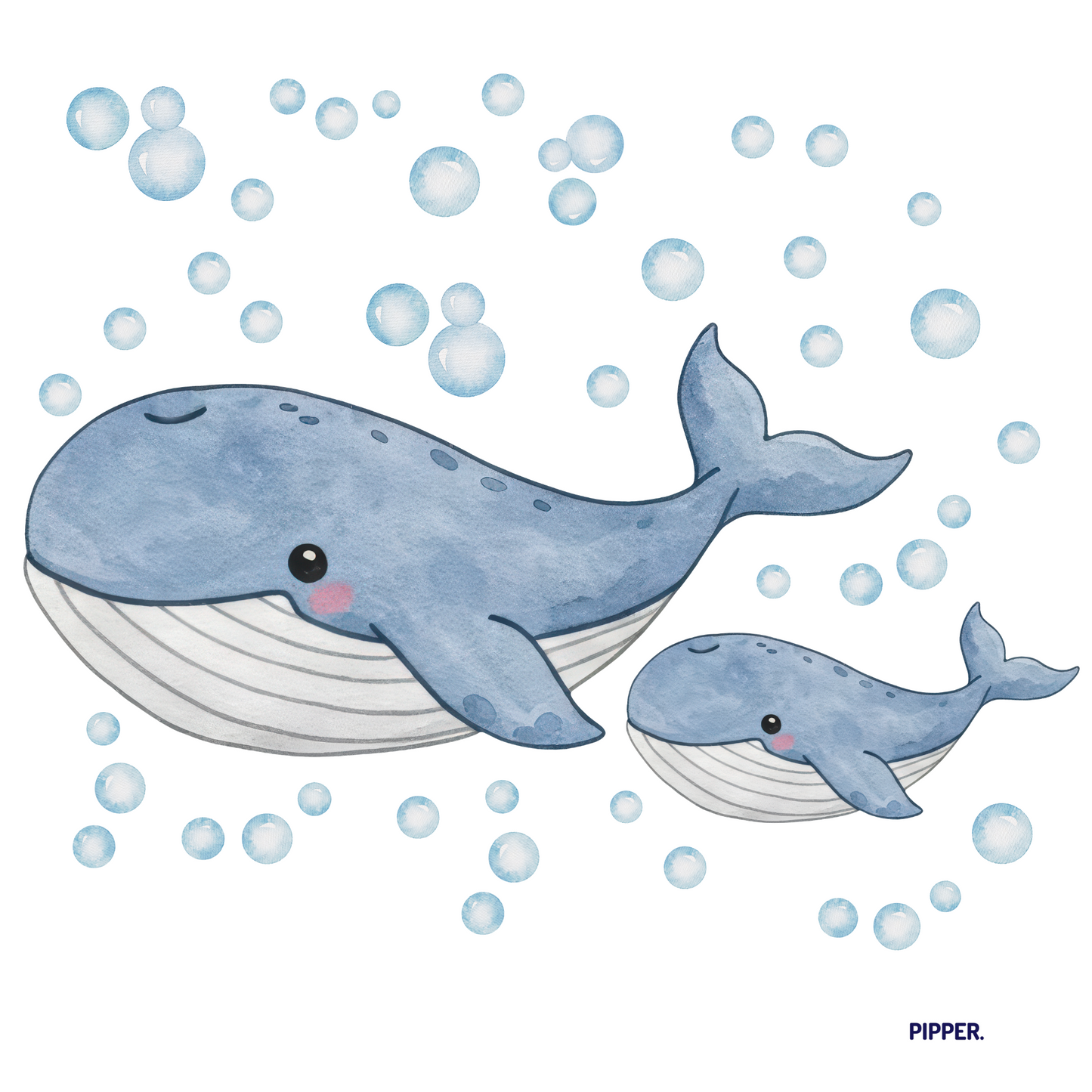 Textile Wall Sticker “Whales”