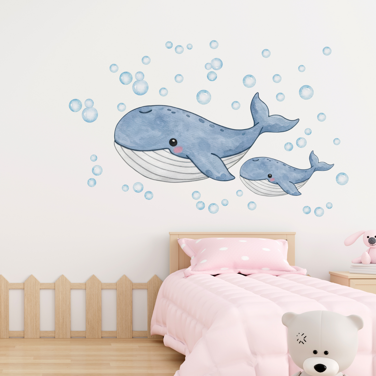 Textile Wall Sticker “Whales”