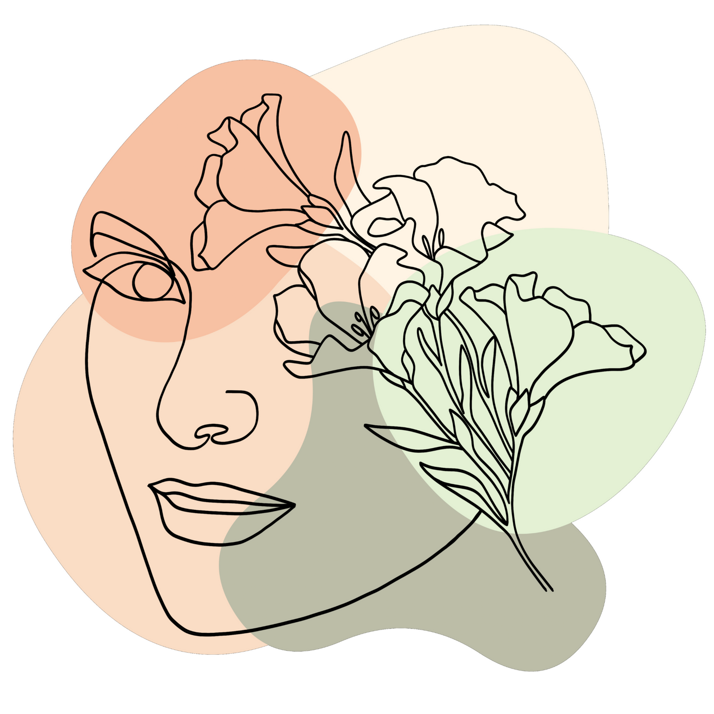 Textile Wall Sticker “Woman’s Face”