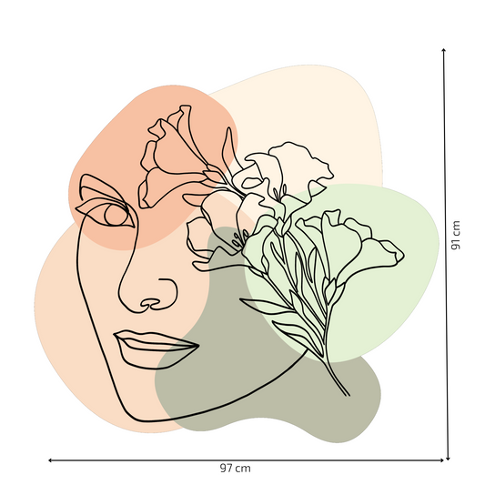 Textile Wall Sticker “Woman’s Face”