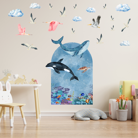 Textile Wall Sticker XXL “Underwater World 2”