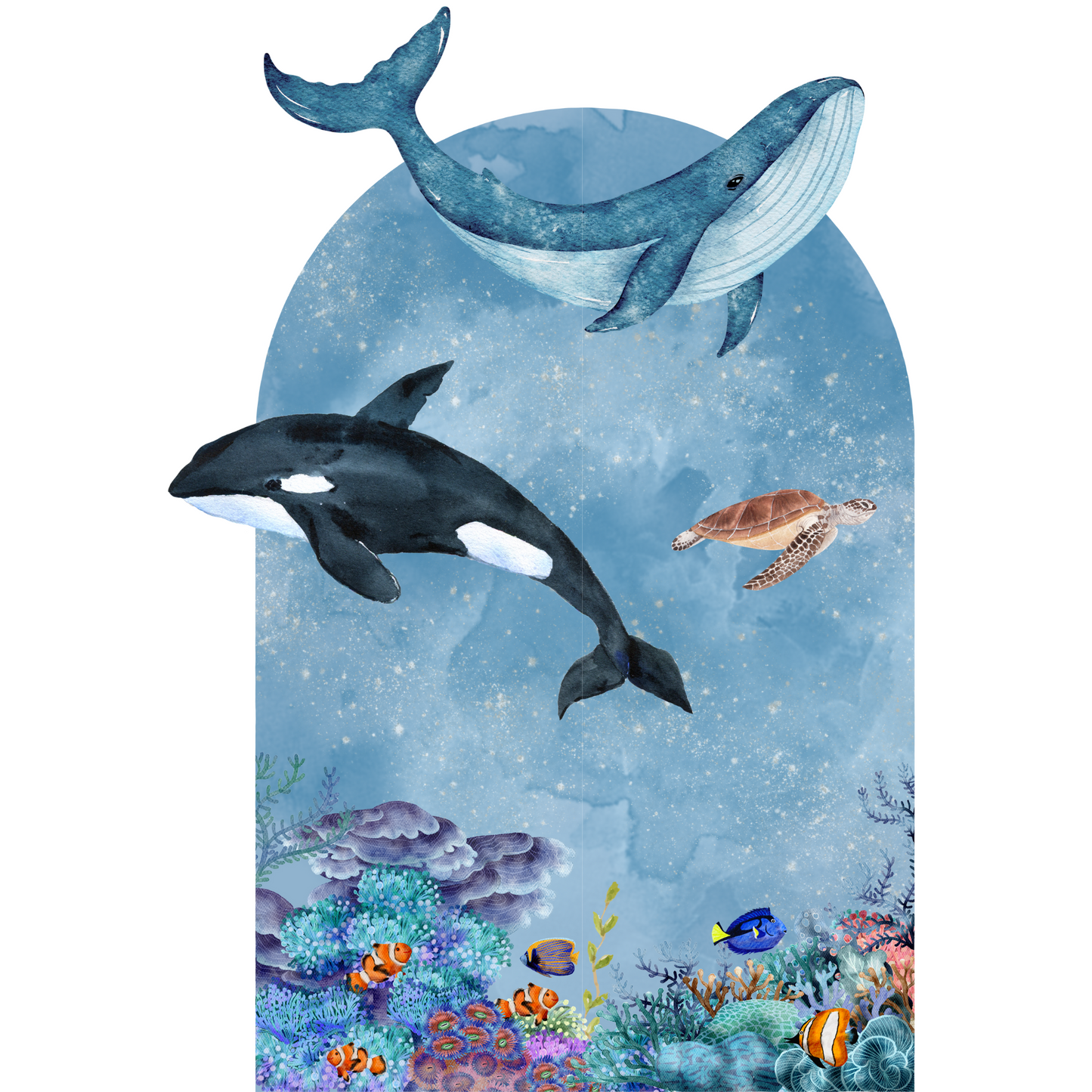 Textile Wall Sticker XXL “Underwater World 2”