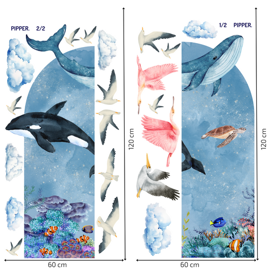 Textile Wall Sticker XXL “Underwater World 2”