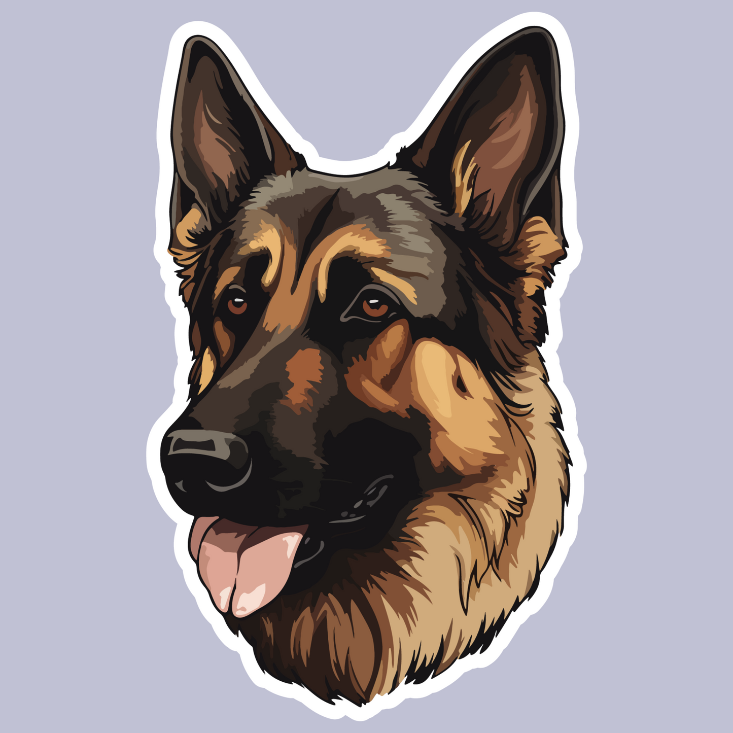 Textile Wall Sticker – “German Shepherd"
