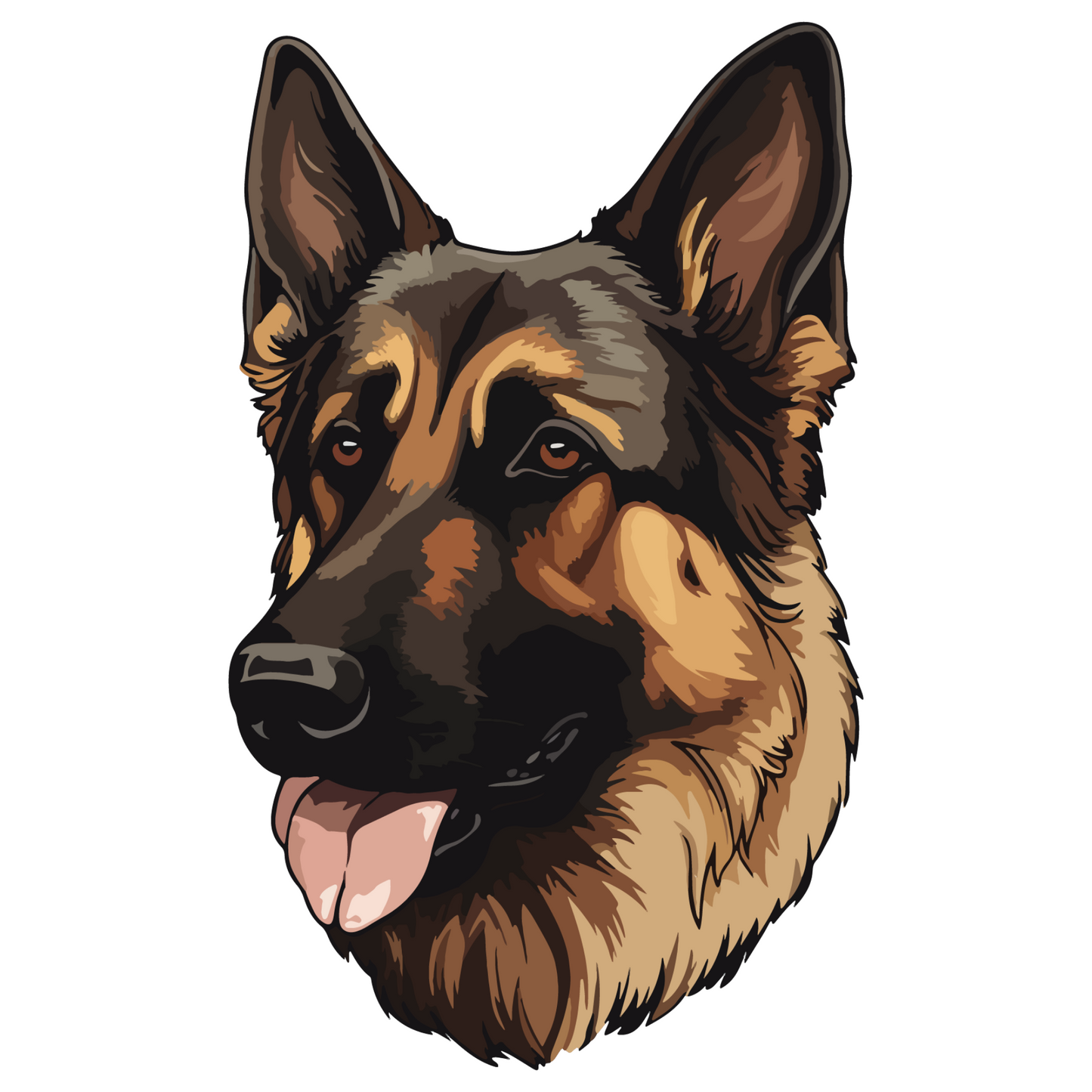 Textile Wall Sticker – “German Shepherd"