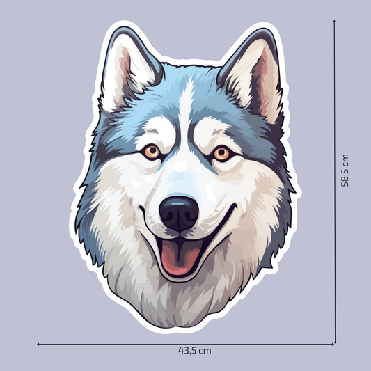 Textile Wall Sticker – “Husky"