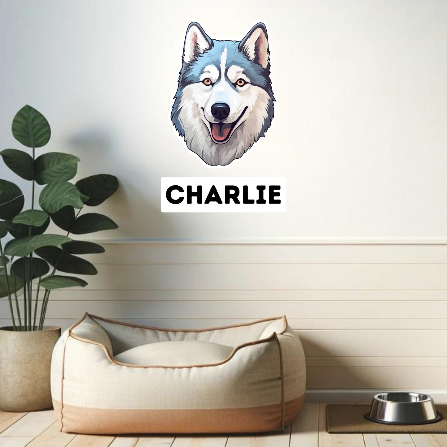 Textile Wall Sticker – “Husky"