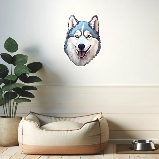 Textile Wall Sticker – “Husky"