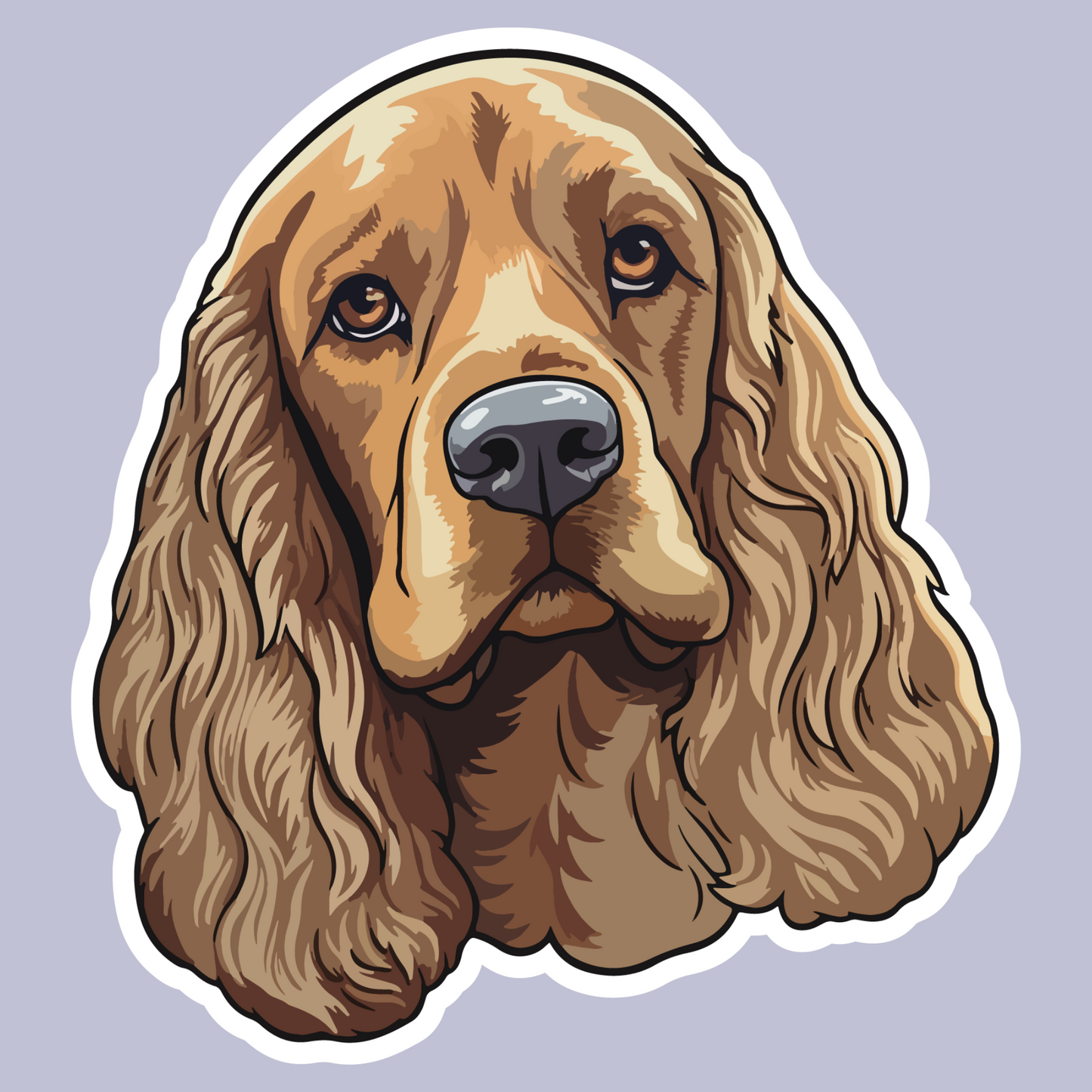Textile Wall Sticker – “Cocker Spaniel"