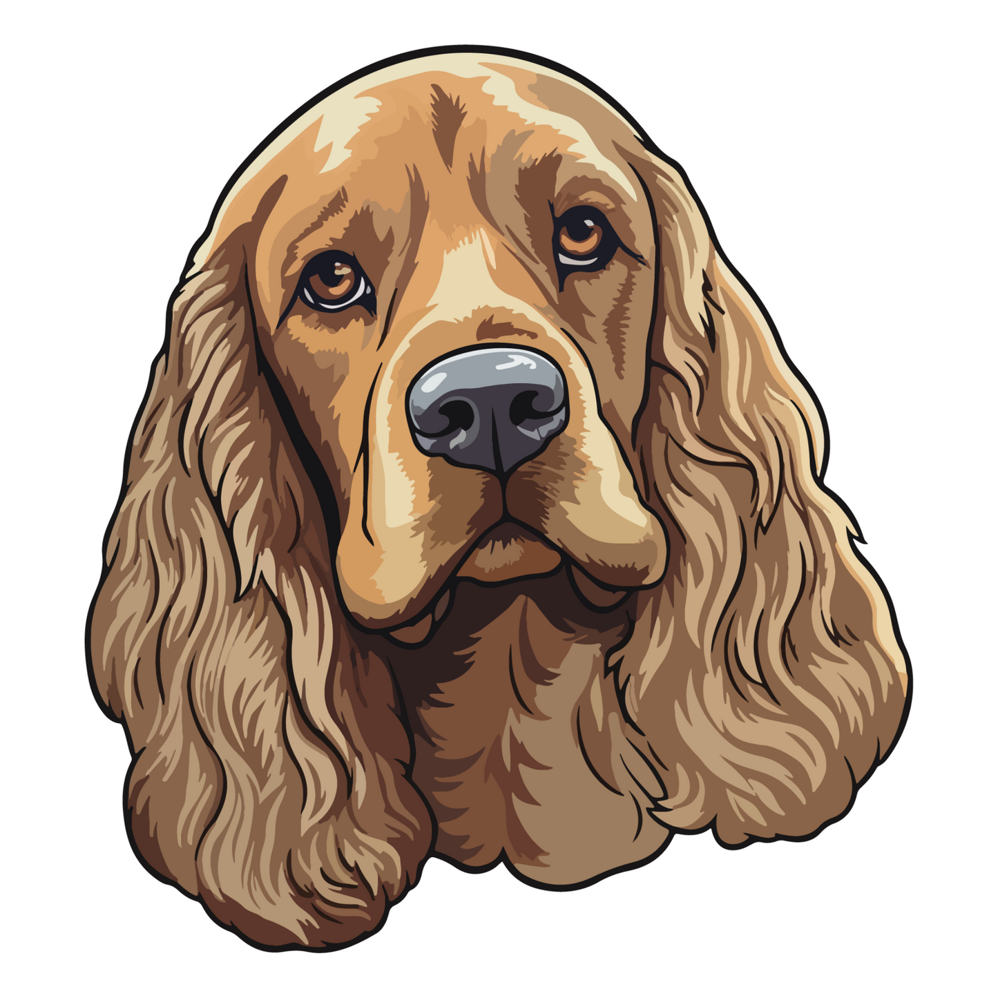 Textile Wall Sticker – “Cocker Spaniel"