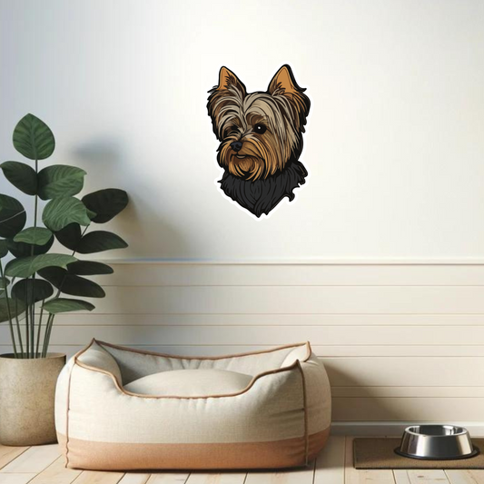 Textile Wall Sticker – “Yorkshire Terrier"