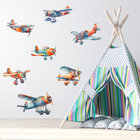 Textile Wall Sticker “Airplanes”