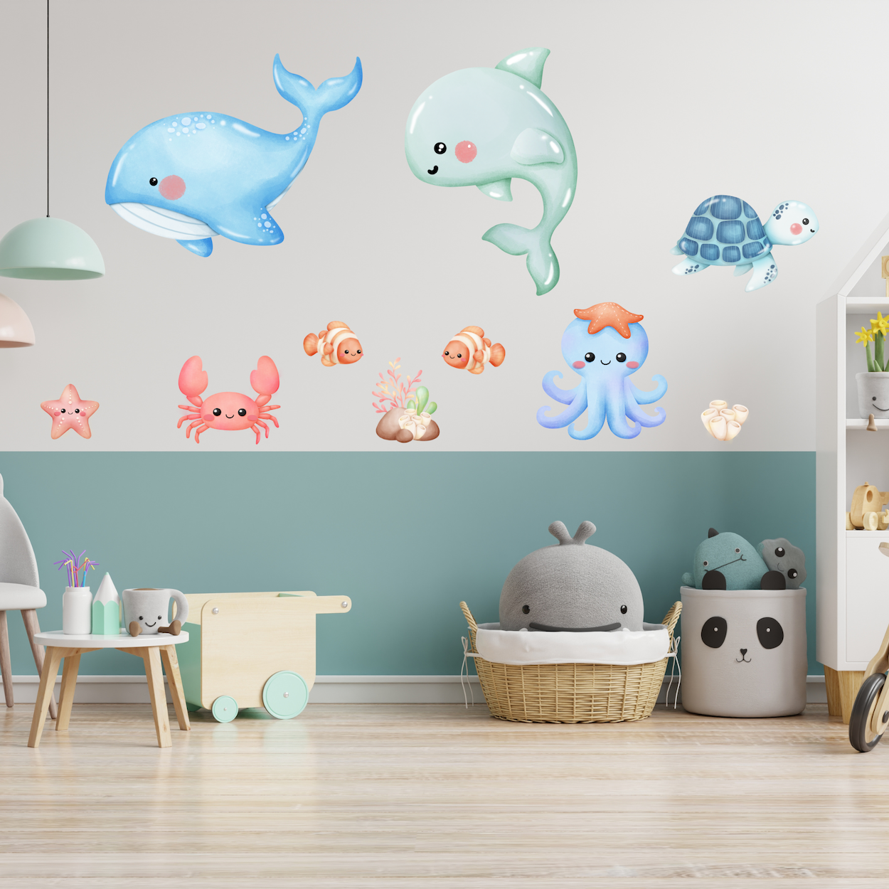 Textile Wall Sticker “Baby Sea World”