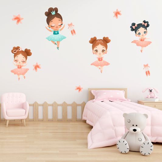 Textile Wall Sticker “Ballerinas”