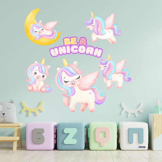 Textile Wall Sticker “Unicorns 2”