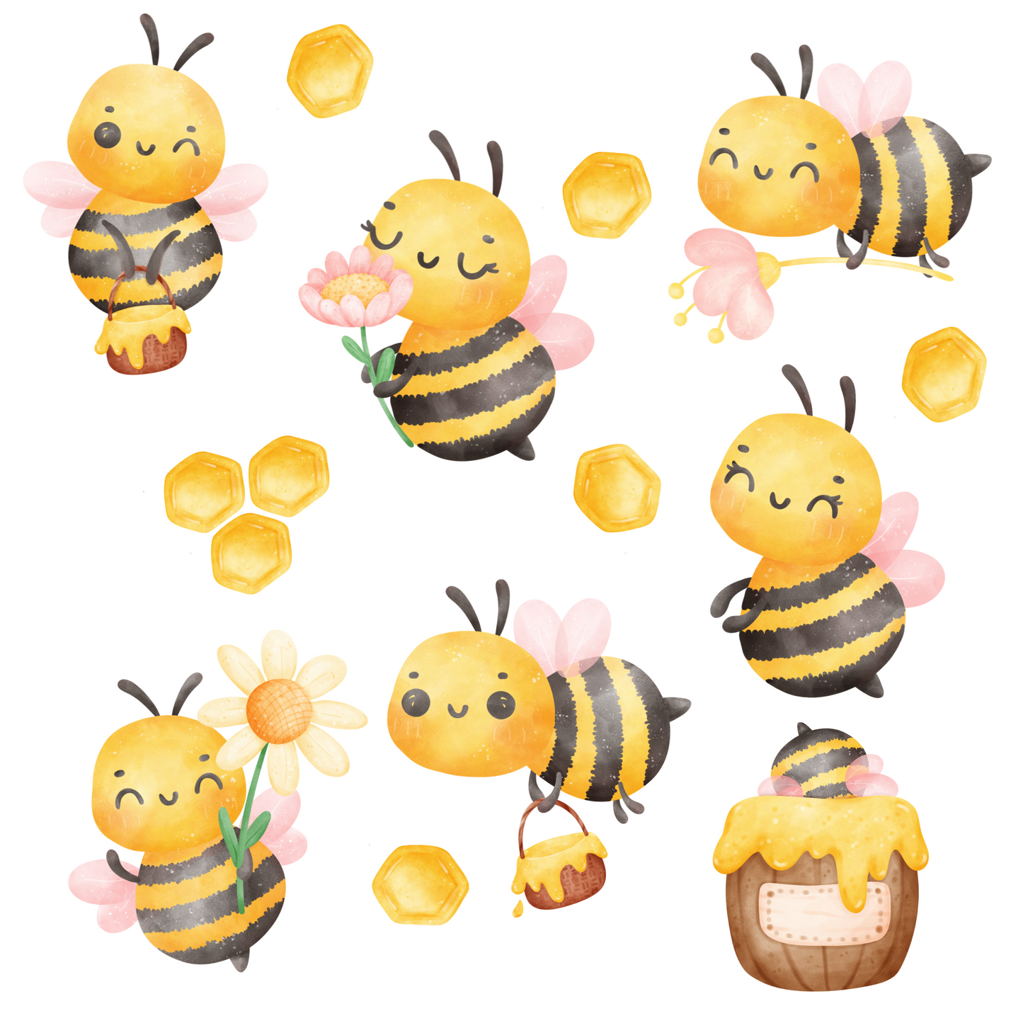 Textile Wall Sticker “Bees”