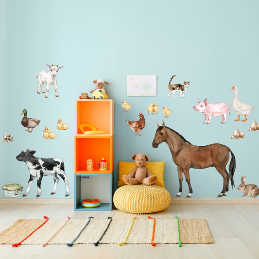 Textile Wall Sticker “Farm Animals”
