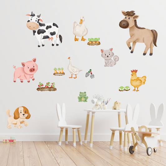 Textile Wall Sticker “Farm Animals 2”