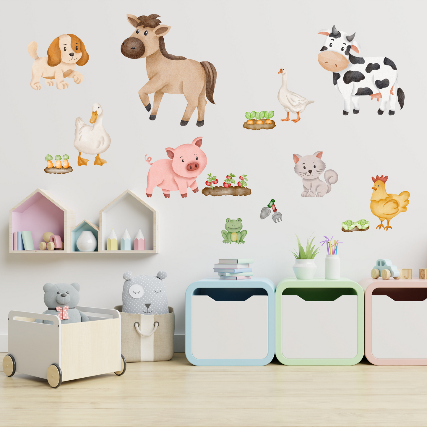 Textile Wall Sticker “Farm Animals 2”