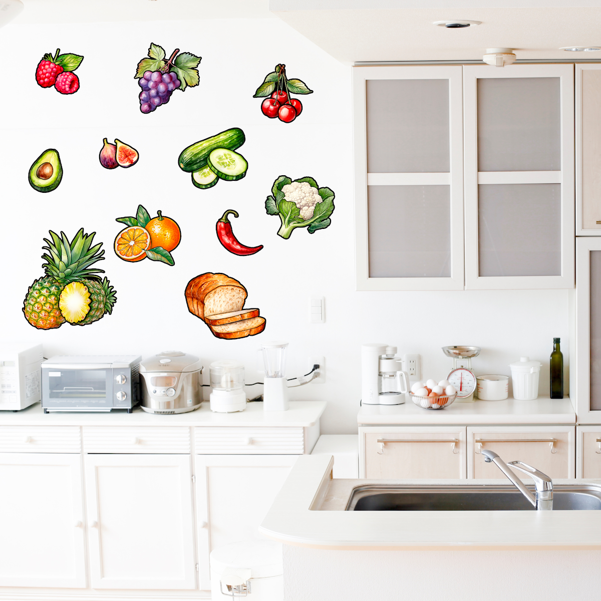 Textile Wall Sticker “Fruit and Vegetables”
