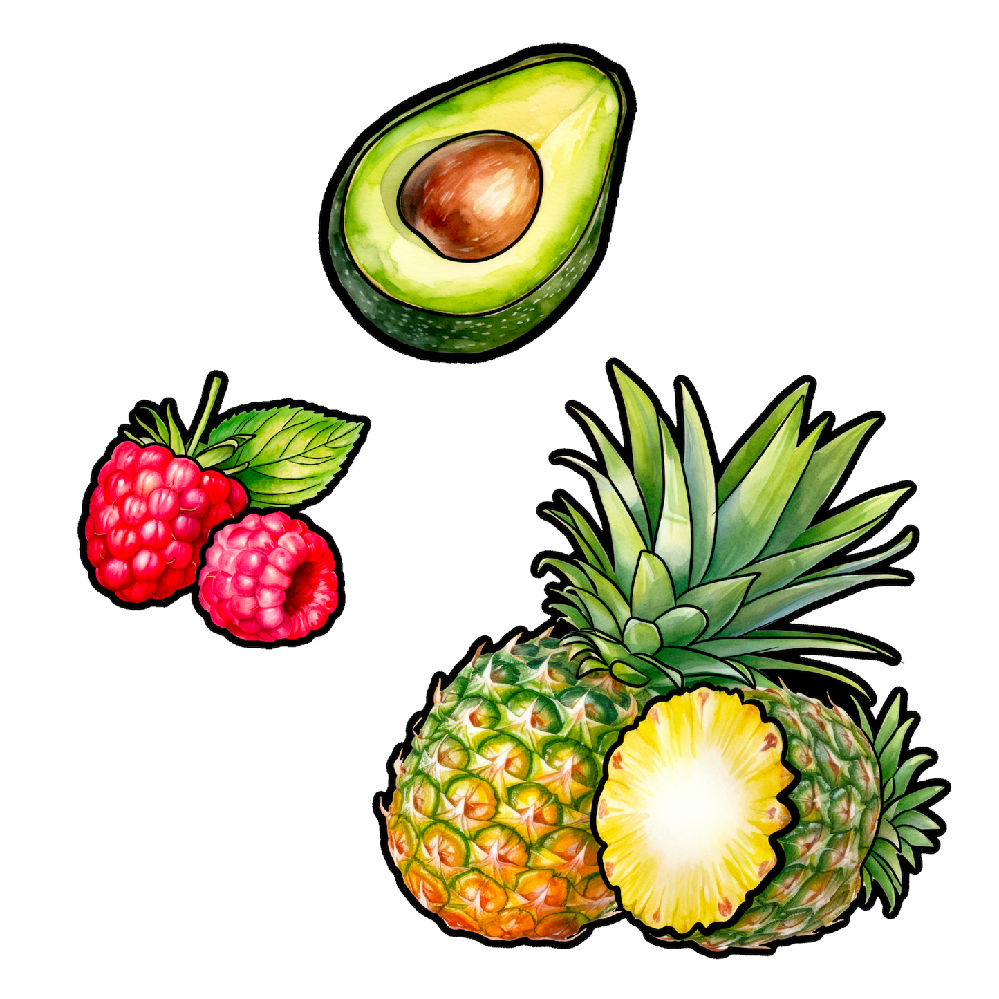 Textile Wall Sticker “Fruit and Vegetables”