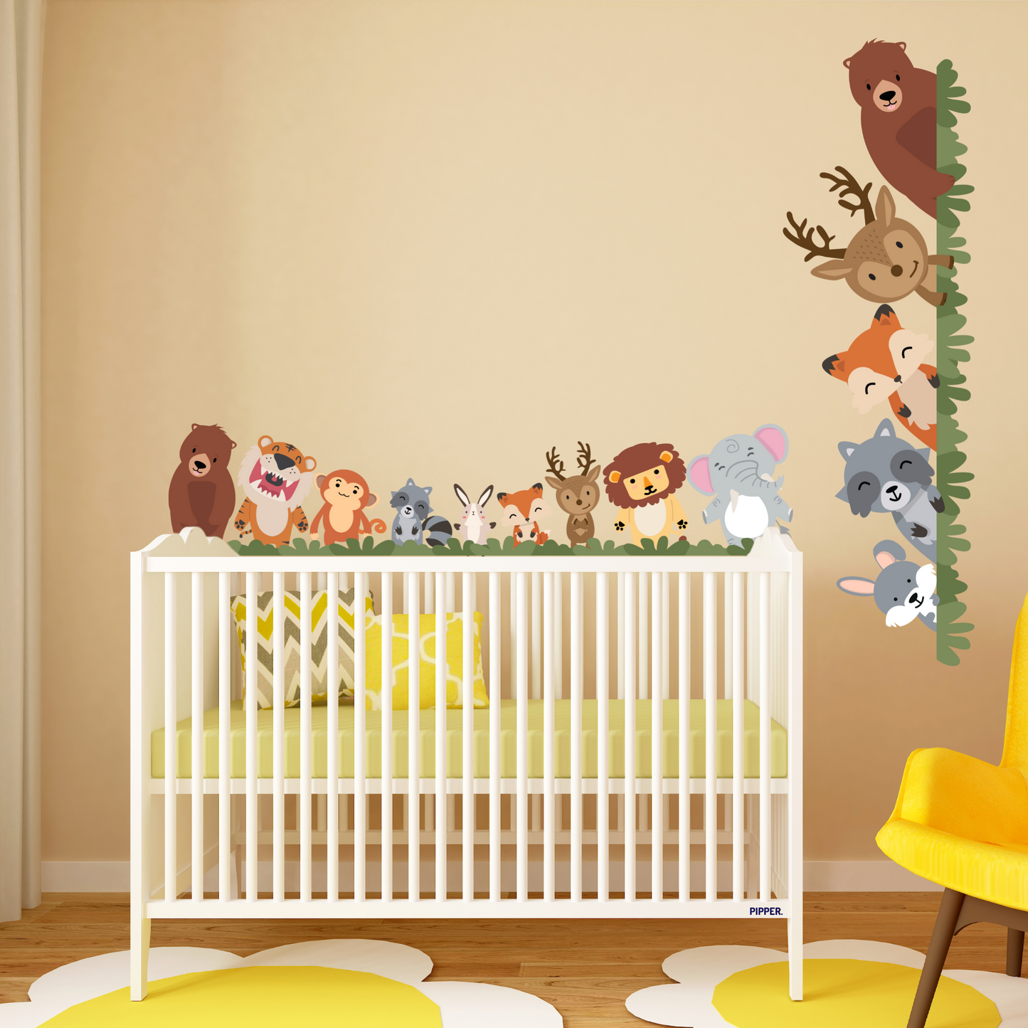 Textile Wall Sticker “Happy Animals”