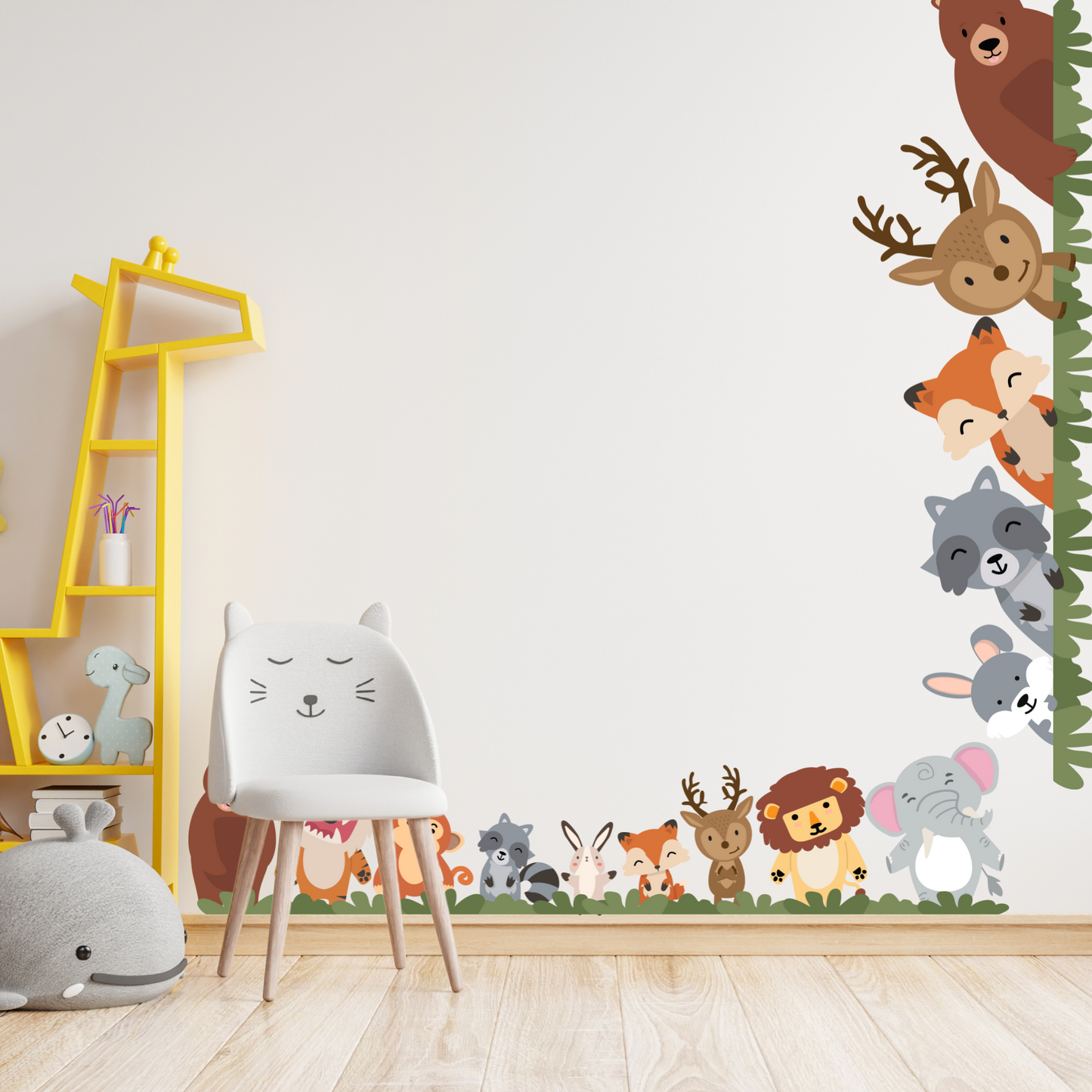 Textile Wall Sticker “Happy Animals”