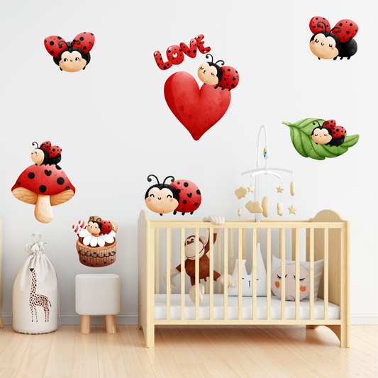 Textile Wall Sticker “Ladybirds”