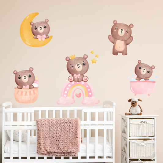 Textile Wall Sticker “Little bears”