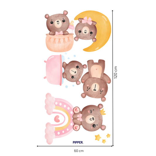 Textile Wall Sticker “Little bears”