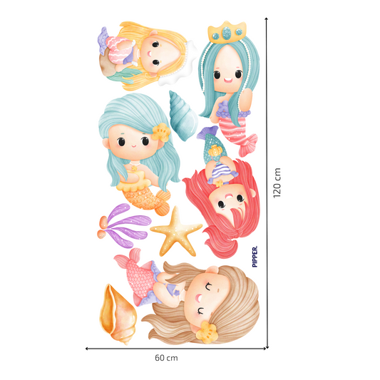 Textile Wall Sticker “Mermaids”