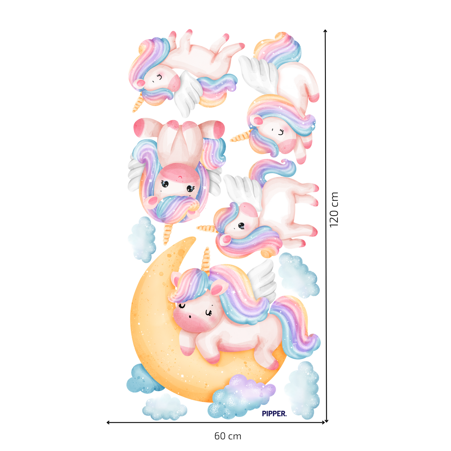 Textile Wall Sticker “Unicorns”