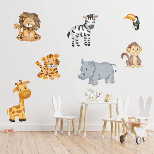 Textile Wall Sticker “ZOO Animals”