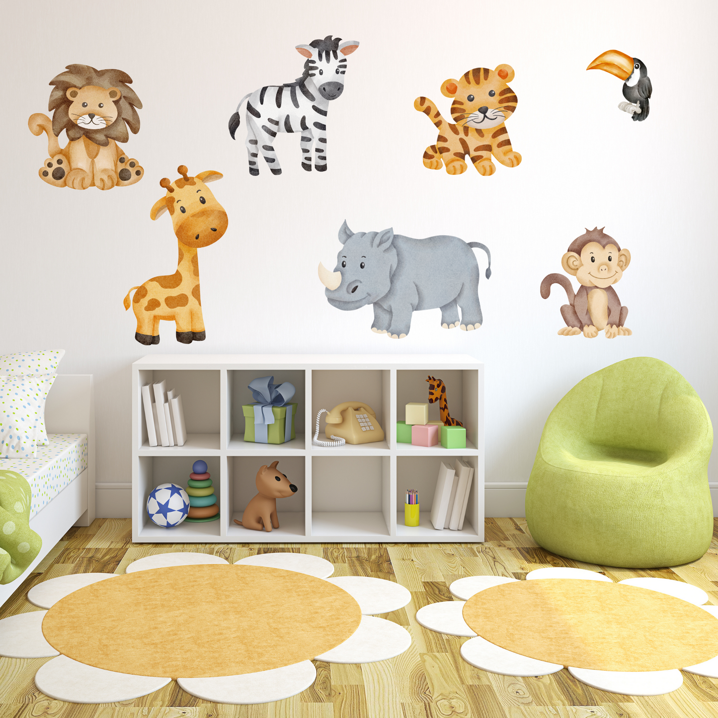 Textile Wall Sticker “ZOO Animals”