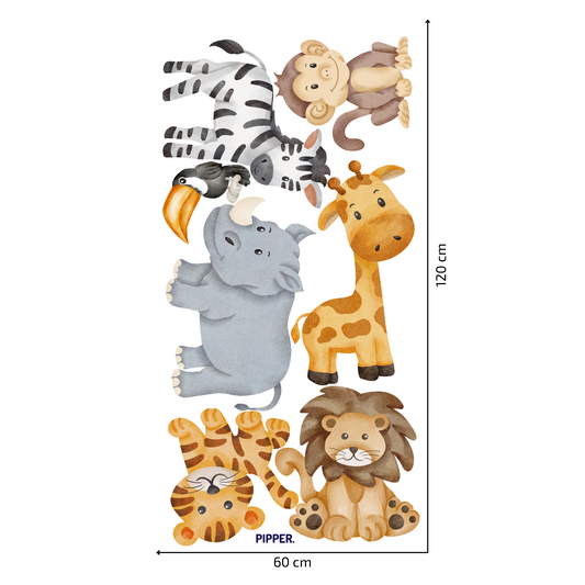 Textile Wall Sticker “ZOO Animals”