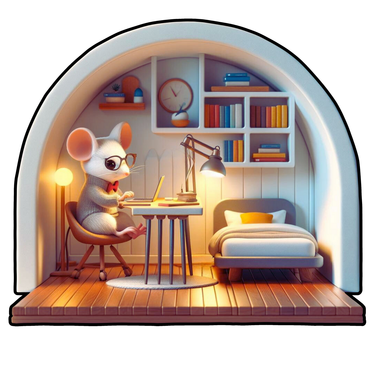 Wall Sticker – “Mouse in the Little House 4”