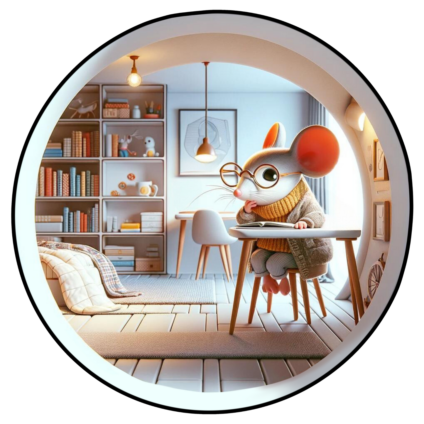 Wall Sticker – “Mouse in the Little House 5”