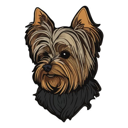 Textile Wall Sticker – “Yorkshire Terrier"
