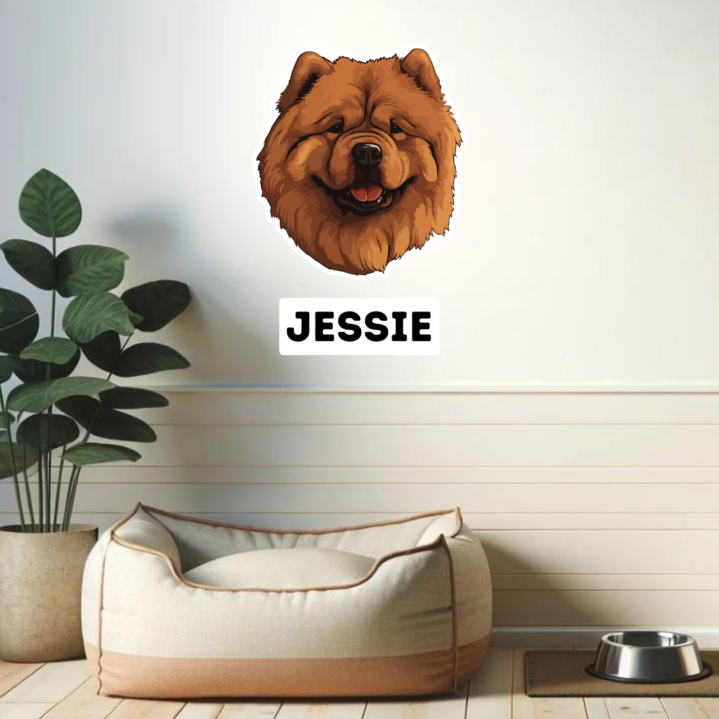 Textile Wall Sticker – “Chow Chow"
