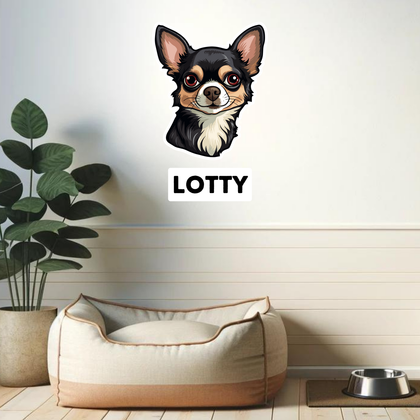 Textile Wall Sticker – “Chihuahua"